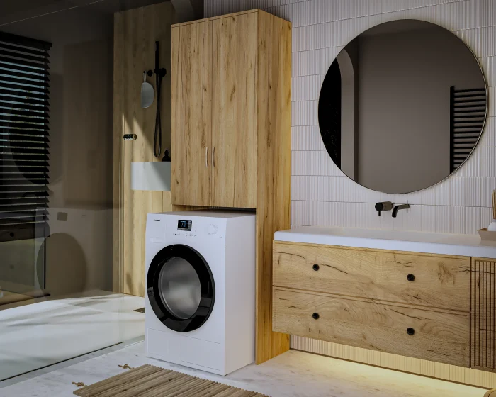 Dulap MS 2U Polite, 65x35x199cm, Stejar K003 [3]