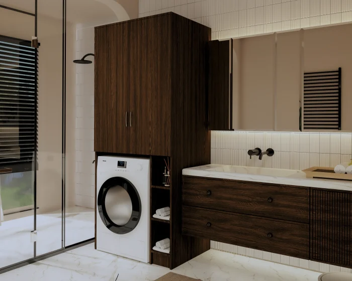 Dulap MS 2U Polite, 85x60X199 cm, Wenge [2]