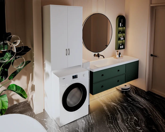 Dulap ms,  65x35x199 cm, Alb [2]