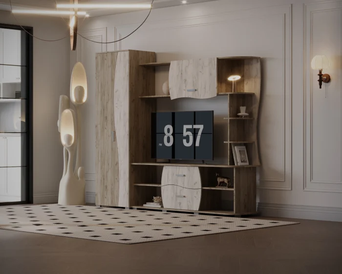 Living Kapri Ro Stejar K002+K001 225x45x192 cm [2]