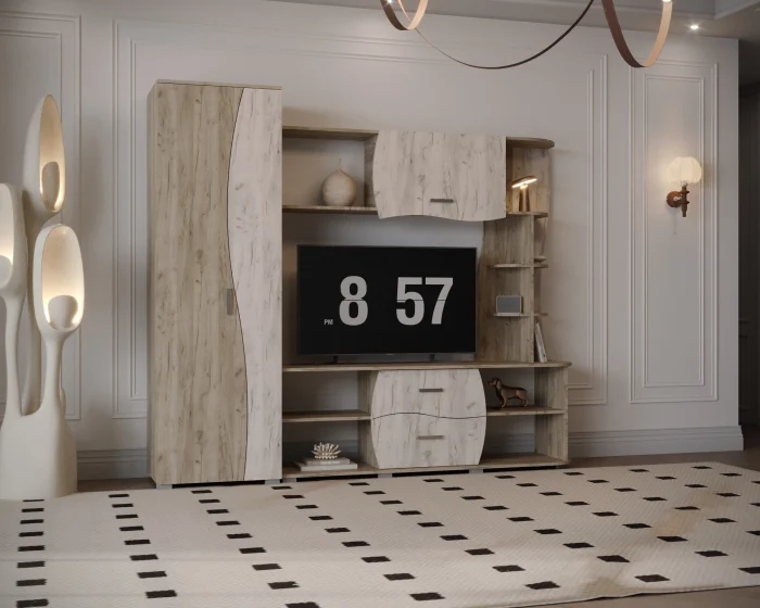 Living Kapri Ro Stejar K002+K001 225x45x192 cm [3]