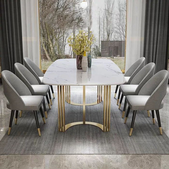 MASA DINING 895 MARMURA 1800x900x750 ALB+AURIU [2]