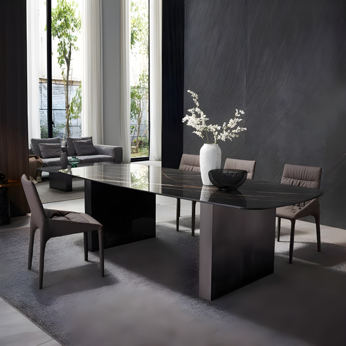 MASA DINING 629# 1600x800x750 NEGRU [1]