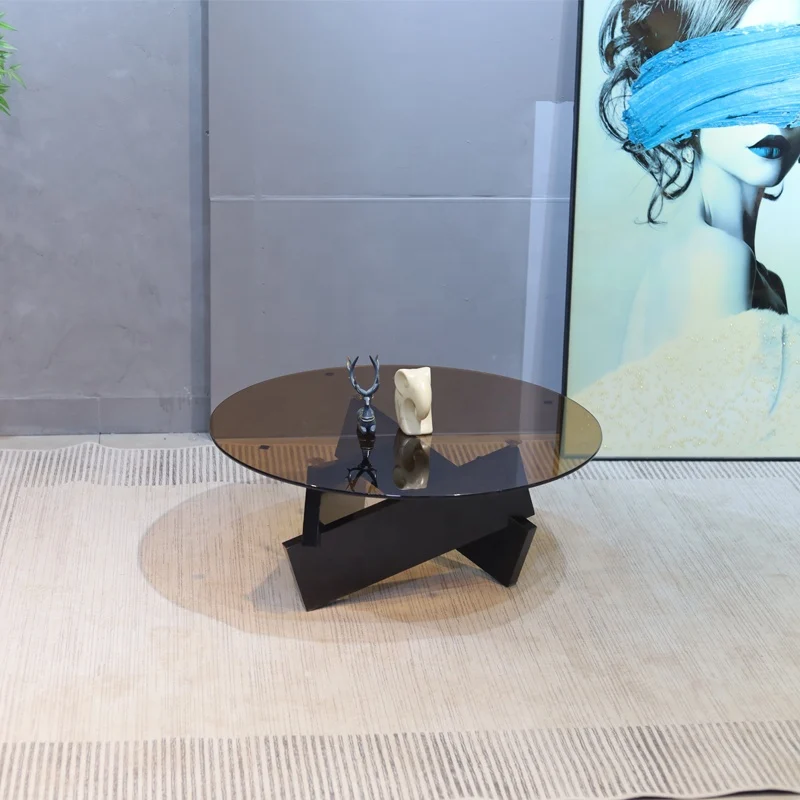 Masuta cafea Glass 4 Sticla+mdf 70x70x31cm [5]