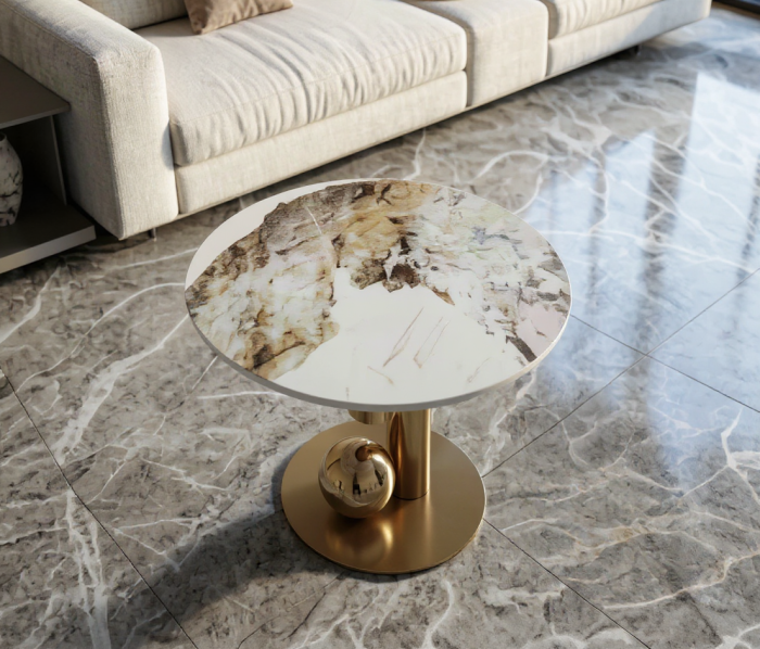 Masuta Cafea Gaia 60x50h cm Gold [3]