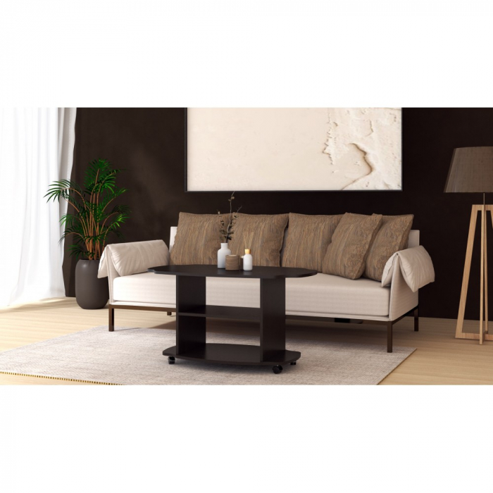 Masuta De Cafea Twist Ro,100x60x54 cm, Wenge [2]