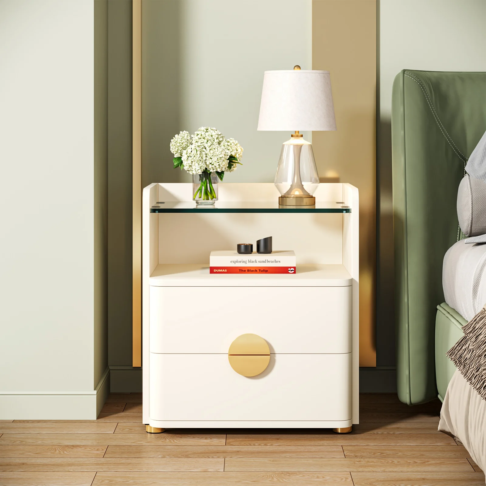 NOPTIERA VERSAY LUX MDF + STICLA,50X40X62 CM [2]