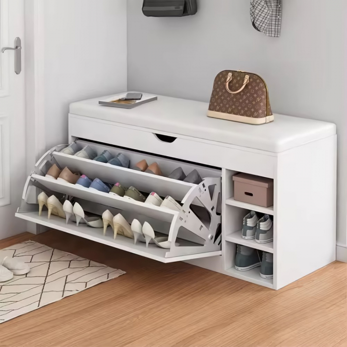 Pantofar 126 MDF White 100x30x51cm [1]