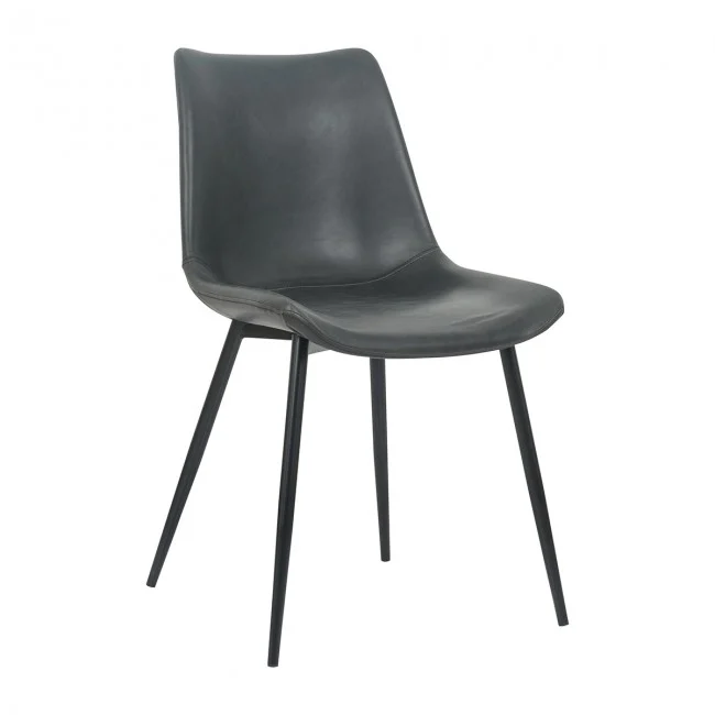 Scaun masa dining piele eco,negru 52*82*45 [5]
