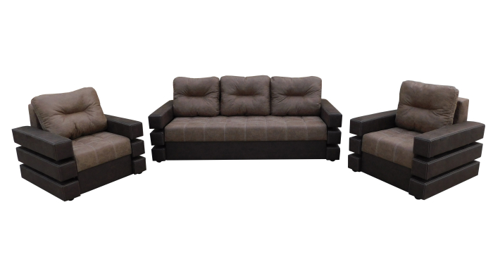 Set canapea cu fotolii Morgan Ciocolata [1]