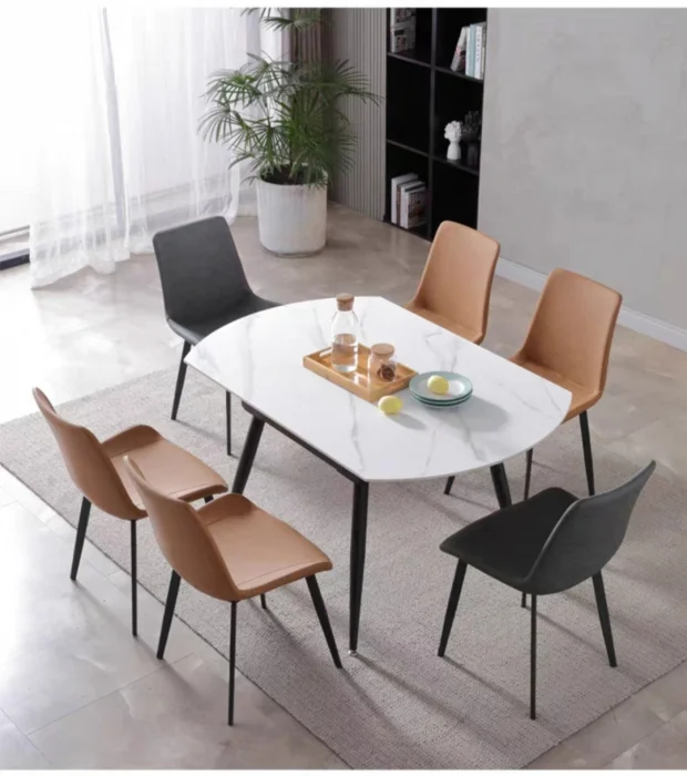 Masa dining 671 extensibila,marmura alba [3]