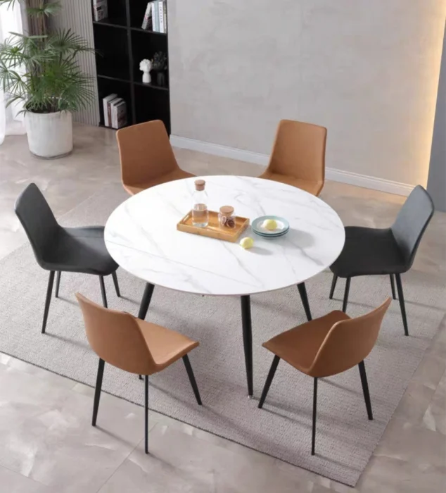 Masa dining 671 extensibila,marmura alba [4]