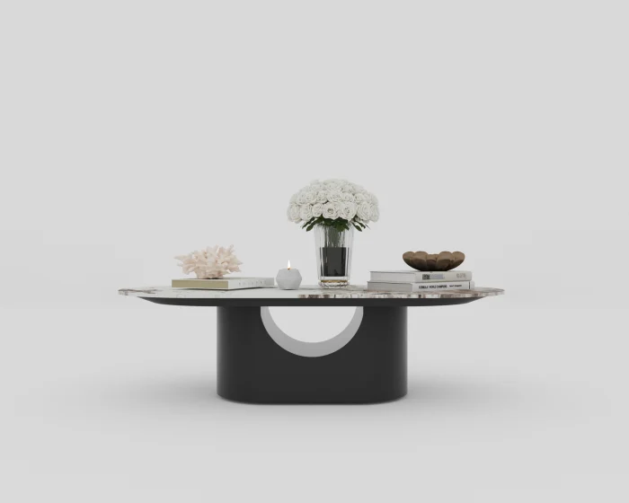 MASUTA CAFEA BERLIN MARMURA BLAT ALB 140x60x40cm [2]