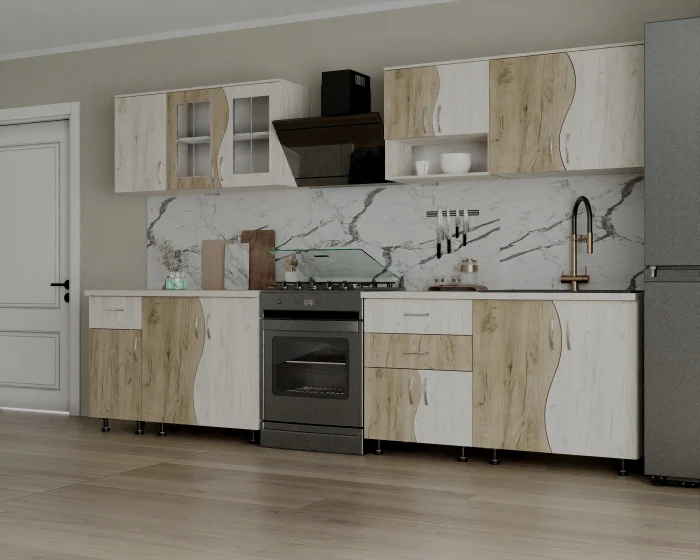 Set Mobila Bucatarie Paula S stejar k001/k002 [3]