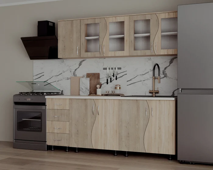 Bucatarie CIP S 2m, Sonoma + Trufe [1]