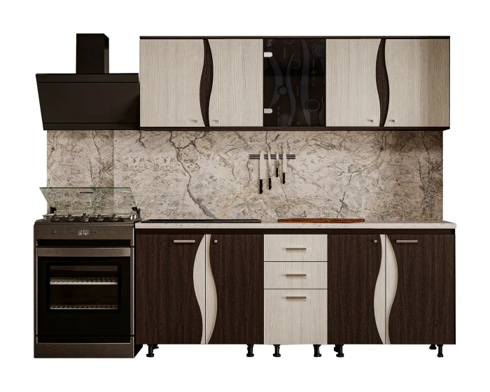 Bucatarie CIP3S - C1 Wenge + Alb Hacienda [2]