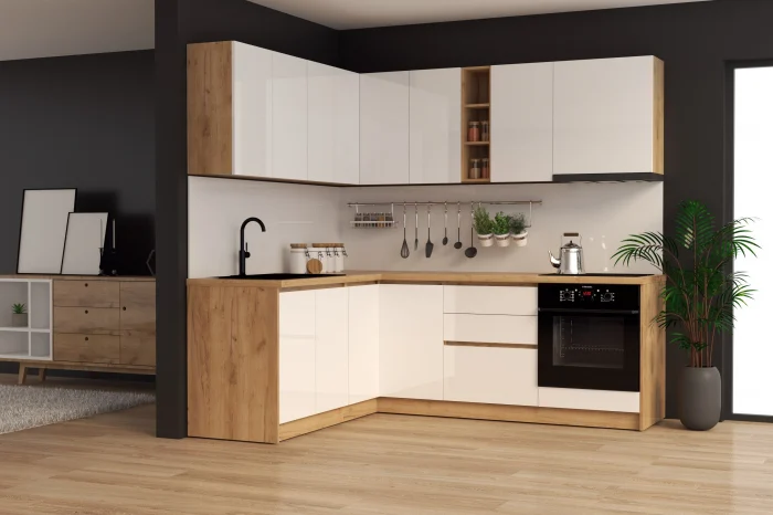 Coltare de Bucatarie - Bucatarie colt Chelsea V1 Alb