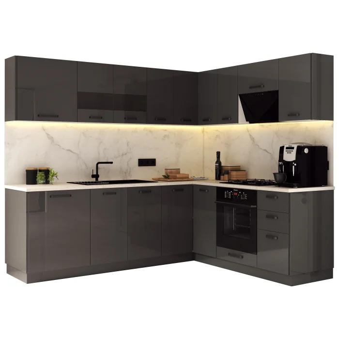 Bucatarie Daria colt V2 Antracit [4]