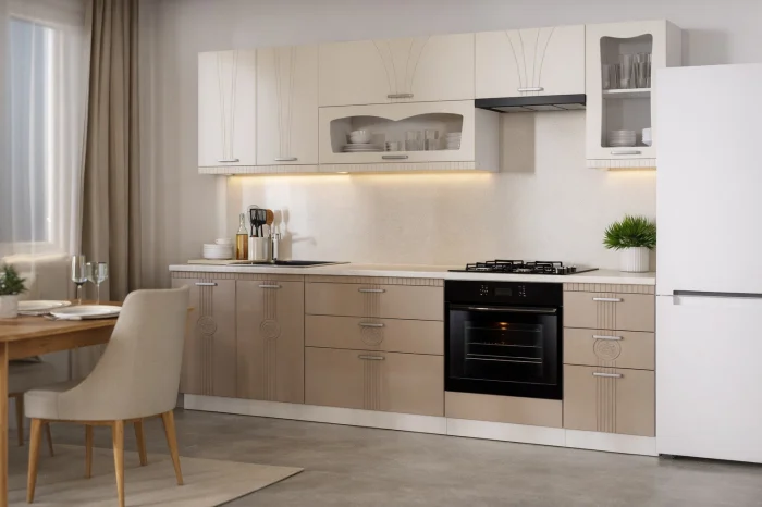 Bucatarii - Bucatarie Palermo RO Crem Cappuccino 2.62 m