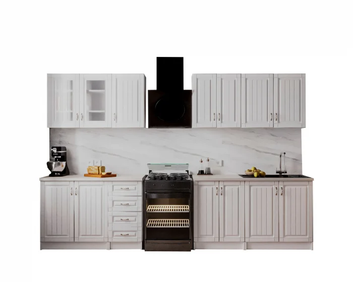 BUCATARIE PROVENCE RO 2.6M MDF, ALB [2]