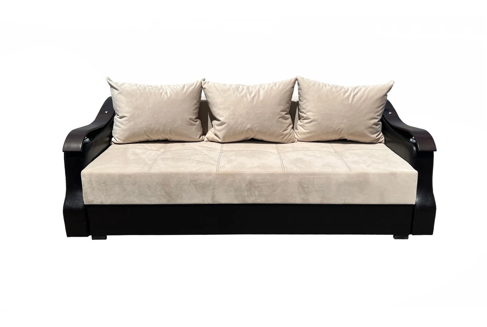 Canapele - Canapea Extensibila Dana, 220x100x75 Cm, Visiniu, Alb