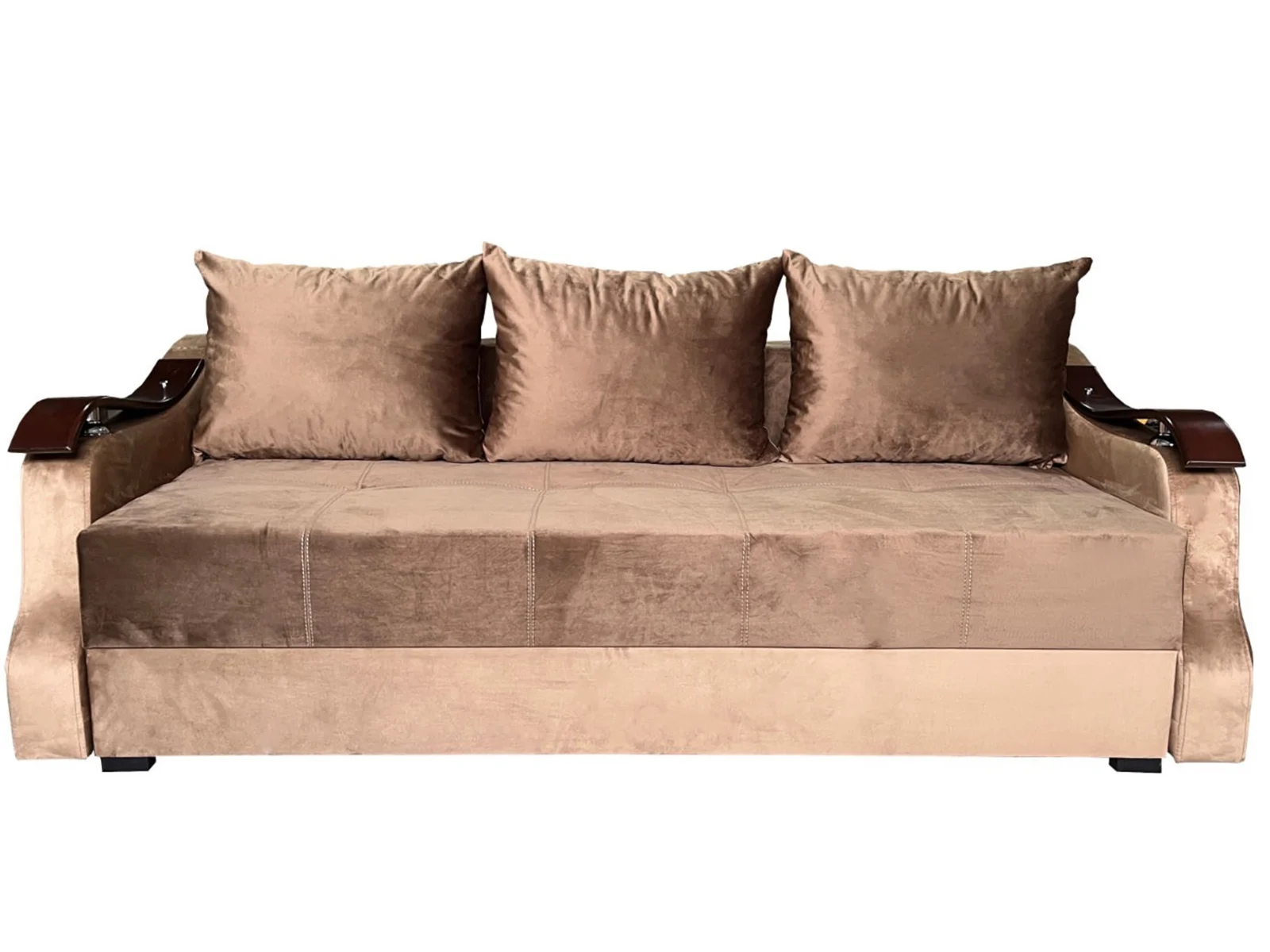 MOBILIER TAPITAT - Canapea Extensibila Dana, 220x100x75 Cm, Velvet Maro