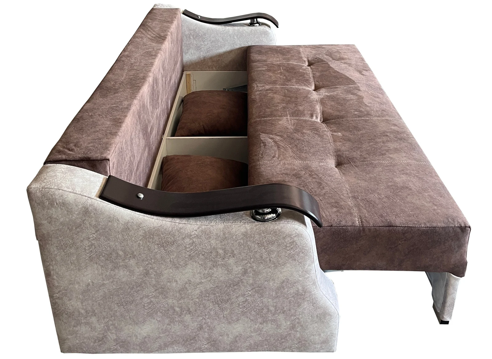 Canapea Extensibila Dana, 220x100x75 Cm, Cappuccino, Maro [4]