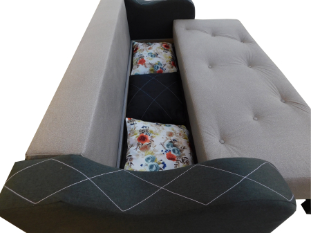 Canapea extensibila Orhideea Gri [2]