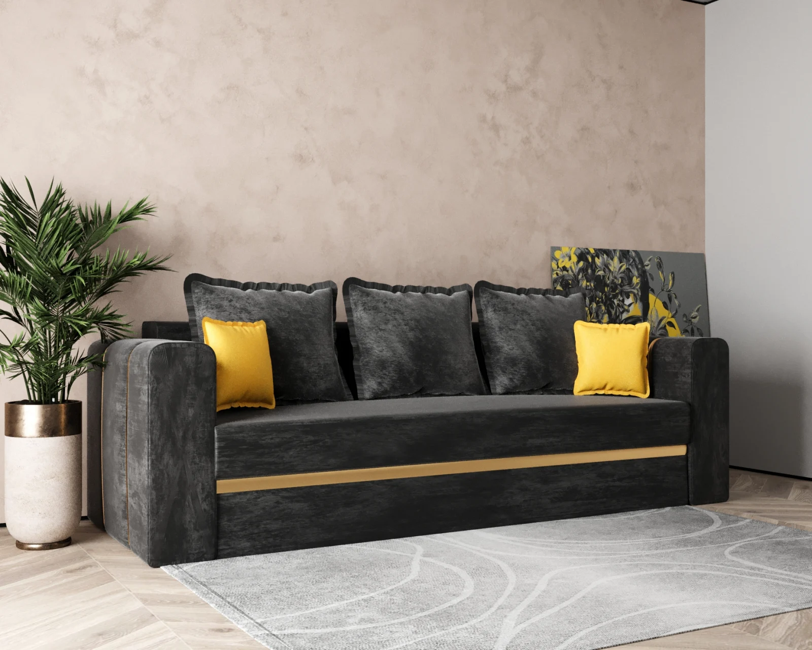 Canapele - Canapea Rebeca neagra