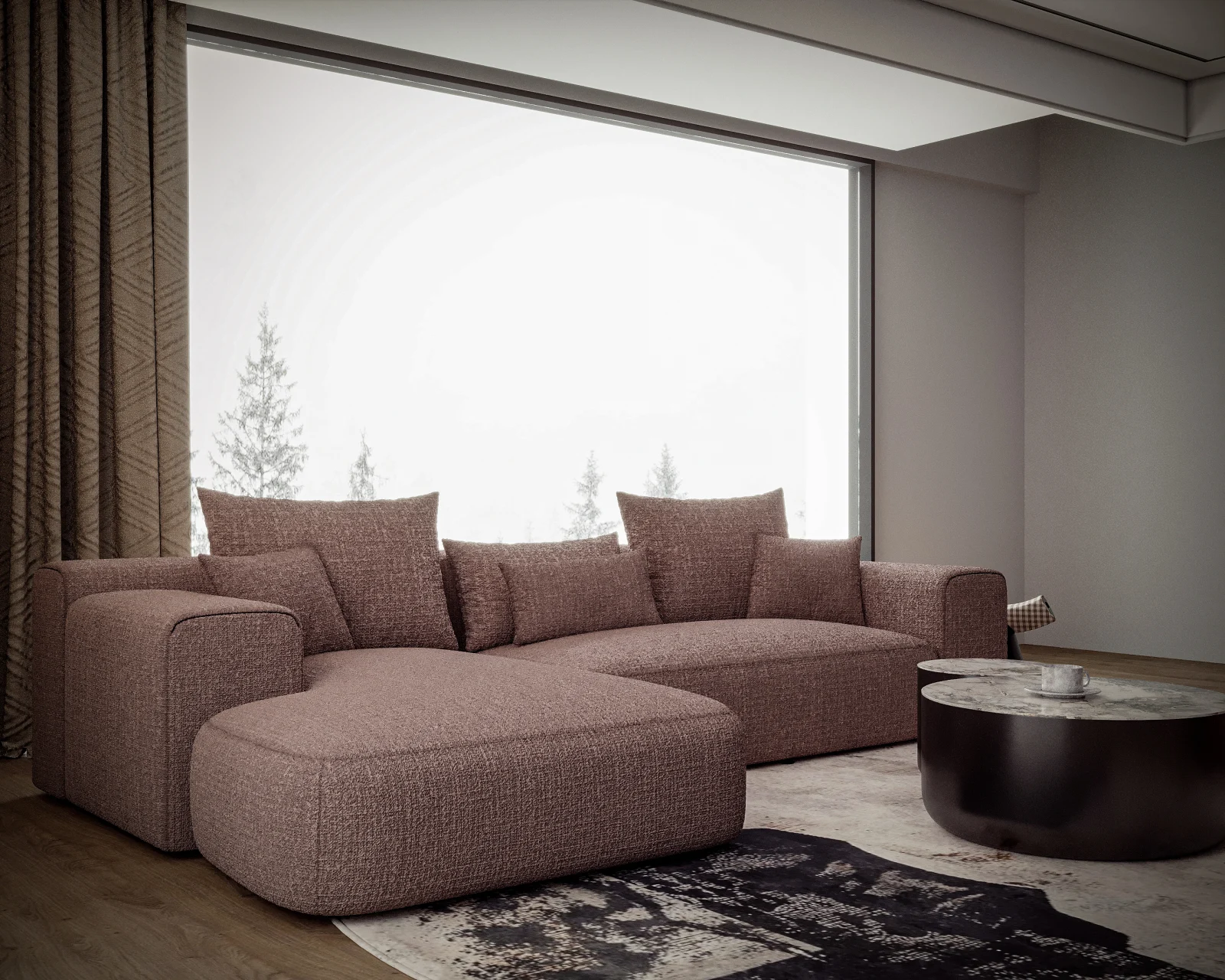 Coltare - Coltar fix tapitat Maro 2930 x 1825x 850MM Milano