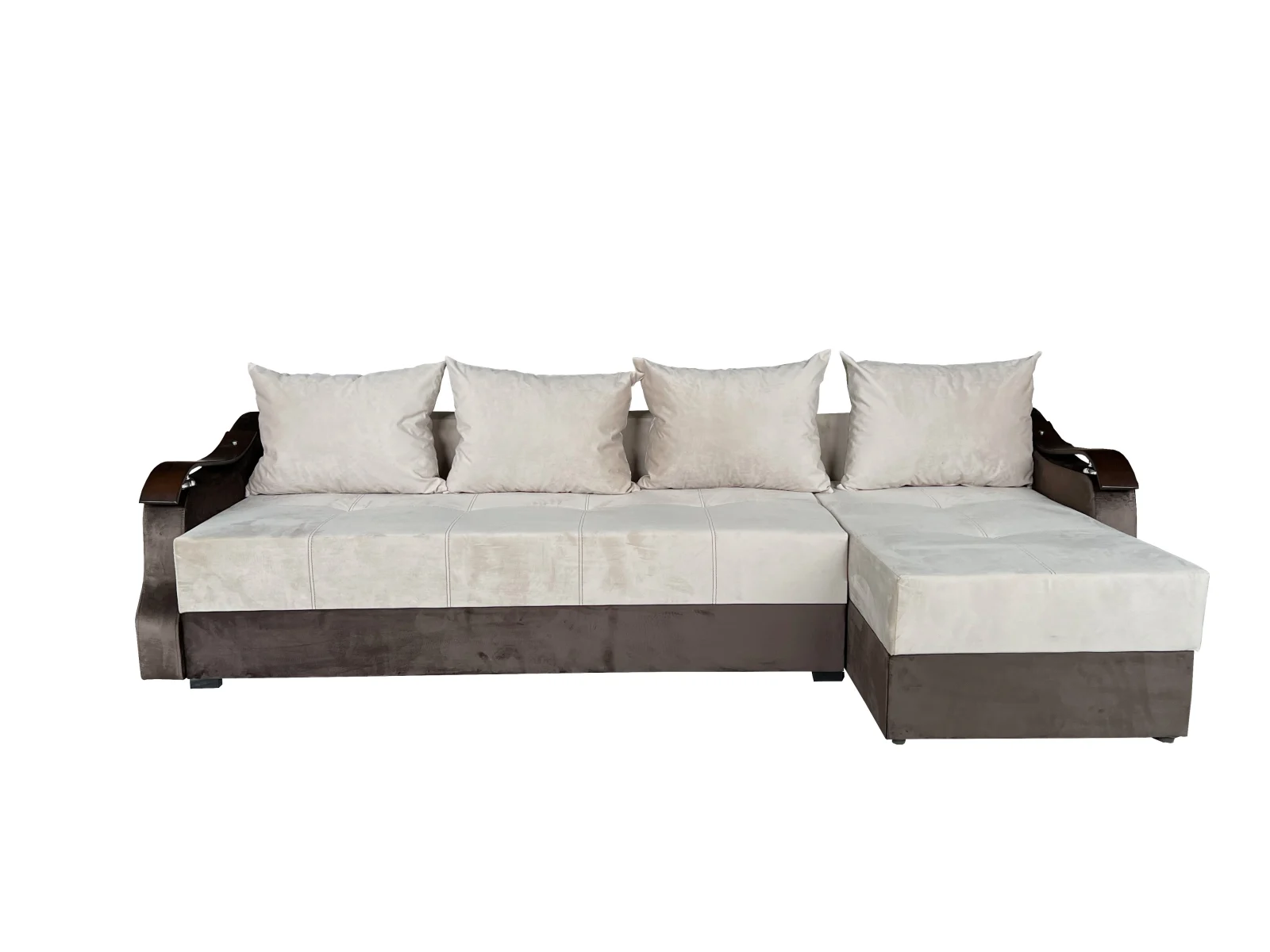 Coltare - Coltar Extensibil Dana, 300X145X70 Cm, Cappuccino