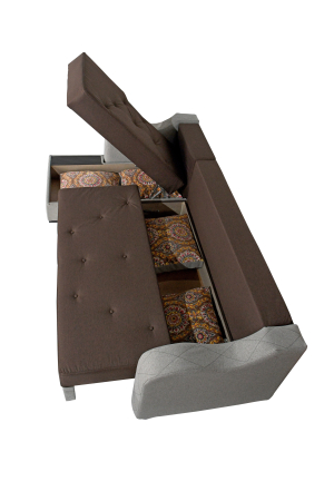 Coltar extensibil Orhideea Gri/Maro [3]