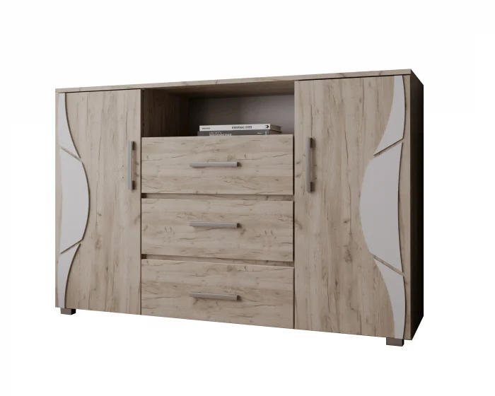 Comoda Laguna RO, 135x40x84 cm, Stejar K002 [2]