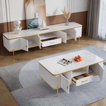 MOBILIER DORMITOR - Comoda TV RICHMOND MDF 200x39.5x49