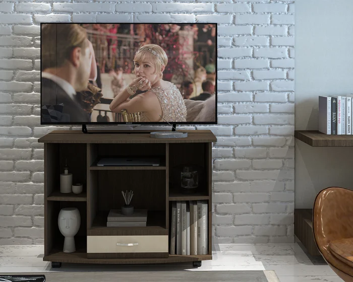 MIC MOBILIER - Comoda TV Role Wenge+Mesteacan