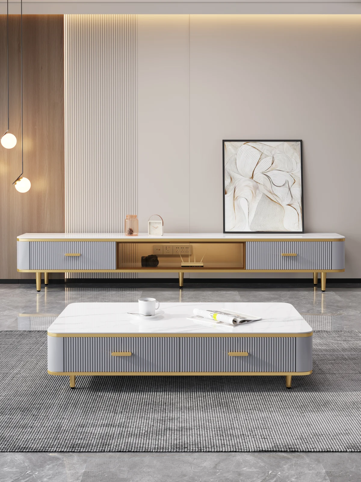 Comoda TV Hilton MDF 200x39x400 [2]