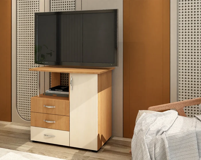 MIC MOBILIER - Comodă TV Viva 1 UA Cireș cu Mesteacăn