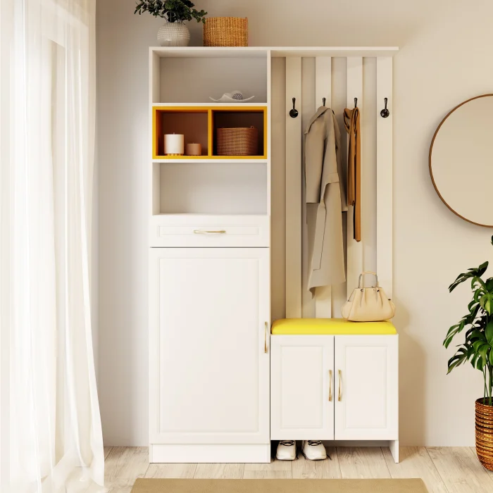 Cuiere - Cuier Elite Alb Galben 120x30x200 cm