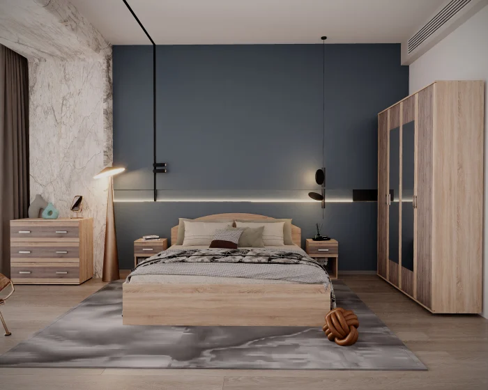 MOBILIER DORMITOR - Dormitor Valy Sonoma+Trufe