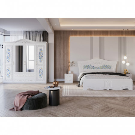 Dormitor ZQB-810, 4 USI, Alb [1]