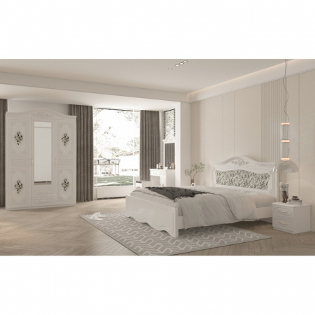 Dormitor ZQB-811, 3 USI, Alb [1]