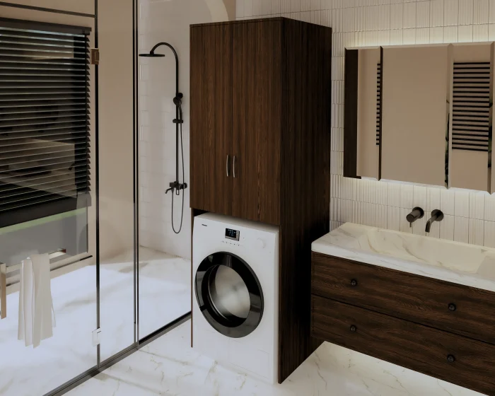 Dulap MS 2U Polite, 65x60x199 cm, Wenge [2]
