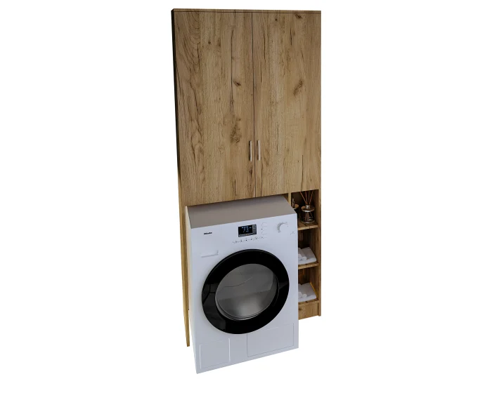 Dulap MS 2U Polite, 85x35X199 cm, Stejar K003 [3]