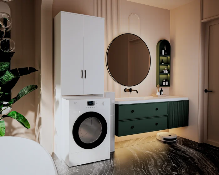 Dulap - Dulap ms,  65x35x199 cm, Alb