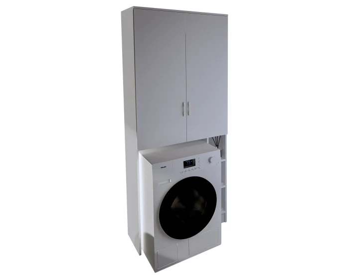 Dulap MS, 85x35x199 cm, Alb [2]