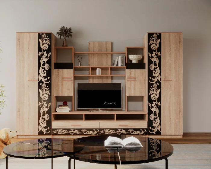 Living Baghira RO,330x52x212 cm, Sonoma+Castan [0]