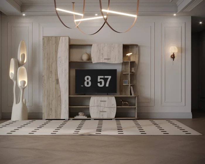 Living Set - Living Kapri Ro Stejar K002+K001 225x45x192 cm