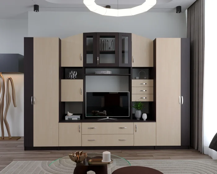 Living Set - Living Macarena 290x51x196 cm, Wenge/Kiruna