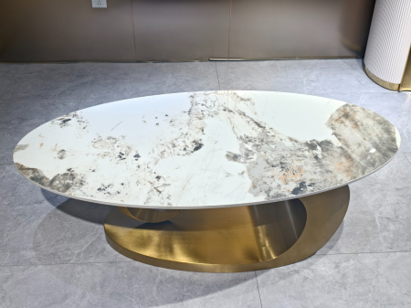 Masuta Cafea Soren 130x70x42cm Gold [5]