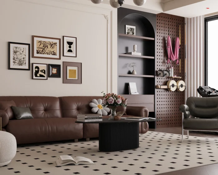 Masute - MASUTA CAFEA BIANCO MARMURA+MDF 140x70x40 cm